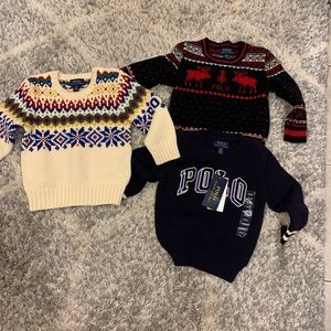Toddler polo sweaters